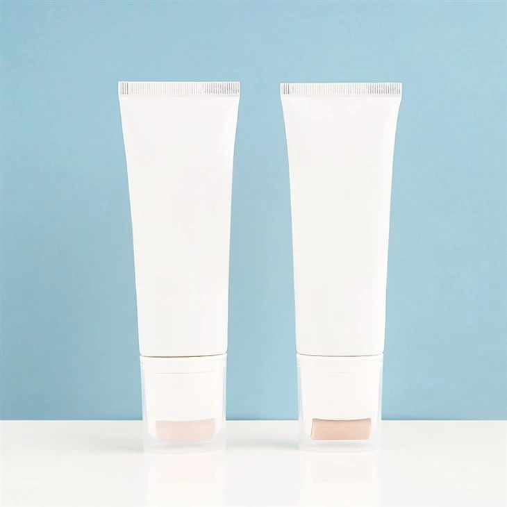 Slimming Neck Cream Container Tube With Silicone Roller Massage Head