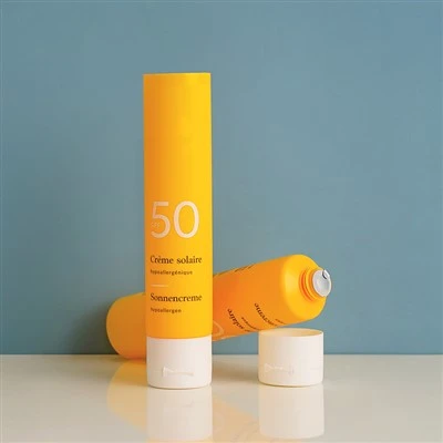 50ml Silkscreen Printing Cosmetic Plastic PE Squeeze Bekas Penjagaan Kulit Tiub Pembungkusan Krim Pelindung Matahari